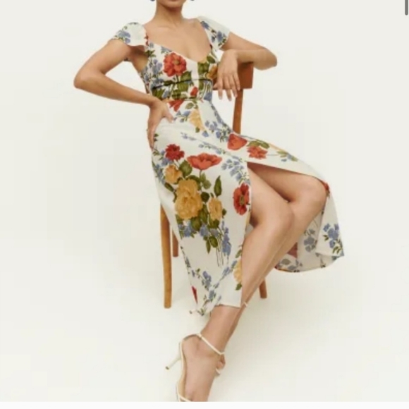 Reformation Baxley dress Formosa size 6 - Picture 3 of 11